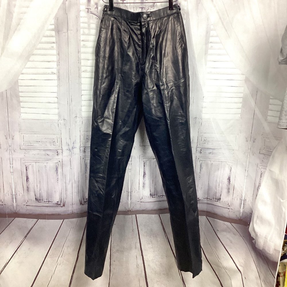 Vintage Verducci High Rise Leather Retro Pant 8